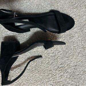 Steve Madden Black Suede Heels